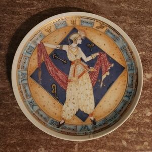 Vintage Decorative Plate Zodiac Wall Art Deco